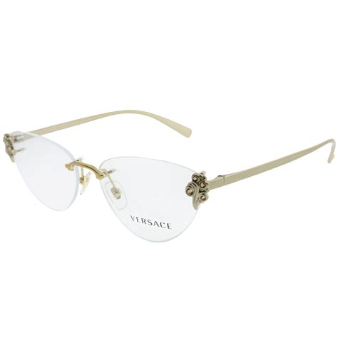 versace eyeglasses frames for women|versace rimless eyeglasses for women.